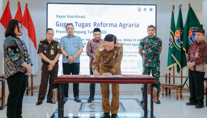 Pemprov Lampung Dorong Optimalisasi Pemanfaatan Tanah untuk Percepat Reforma Agraria dan Pemerataan Ekonomi