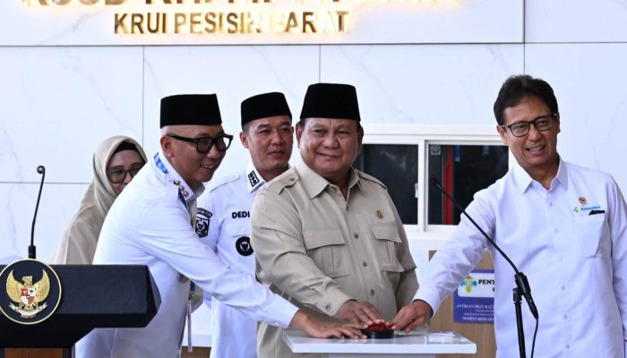 Gubernur Lampung Dampingi Presiden Resmikan RS KH M Tohir Di Kabupaten Pesisir Barat