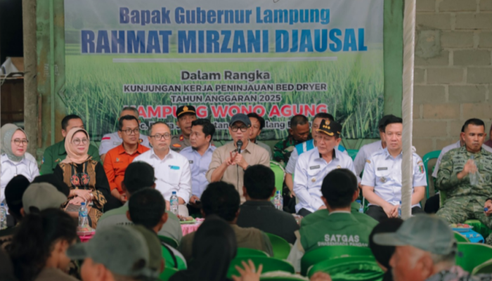 Tinjau Pengering Gabah di Tulang Bawang, Gubernur Mirza Dorong Nilai Jual Gabah Petani Meningkat