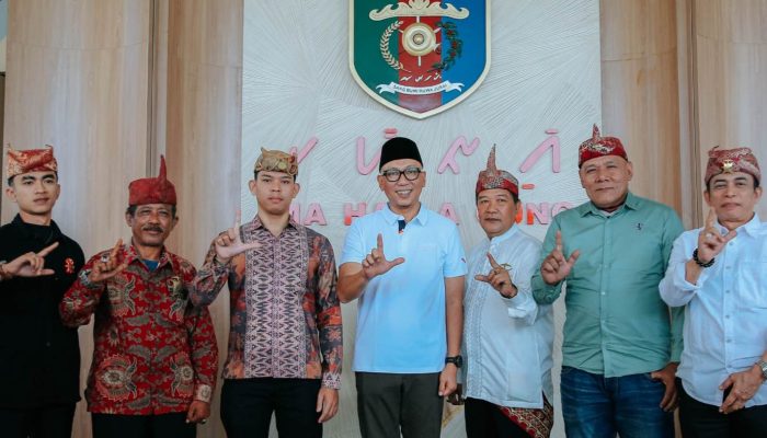 Gubernur Rahmat Mirzani Djausal Terima Lima Tokoh Adat Sai Batin, Bahas Sinergi Pembangunan Lampung