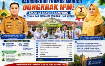 Kadisdikbud Thomas Amirico Dongkrak IPM, SMAN 12 Bandar Lampung Loloskan 244 Siswa ke PTN dan Luar Negeri