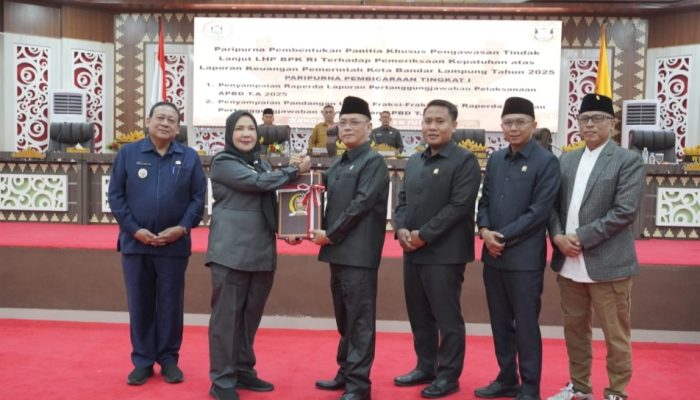 Seluruh Fraksi DPRD Bandar Lampung Setujui LPJ APBD 2025, Soroti Penyelamatan Aset Daerah