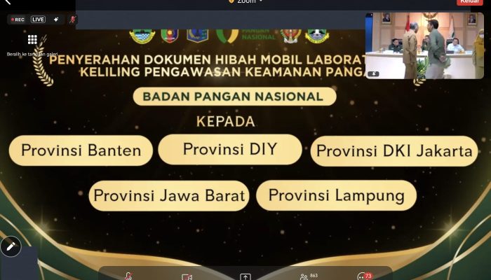Pemprov Lampung Raih Predikat A Nasional untuk Keamanan Pangan