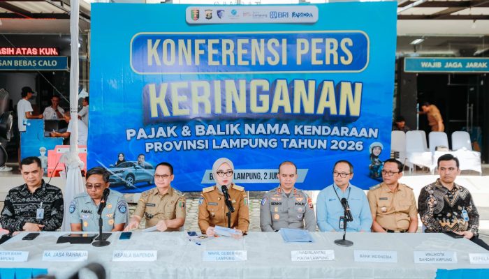 Wagub Jihan Nurlela Luncurkan Program Keringanan Pajak Kendaraan Bermotor Tahun 2026, Berlangsung 2 Juni hingga 31 Agustus 2026