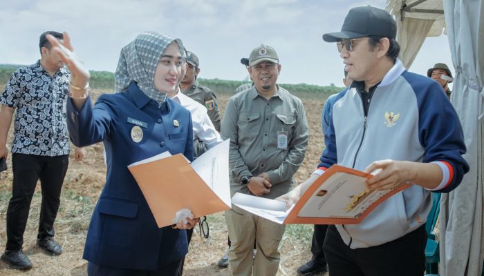 Wagub Jihan dampingi Wamen Perindustrian Faisol Riza tinjau lokasi Calon Balai Diklat Industri
