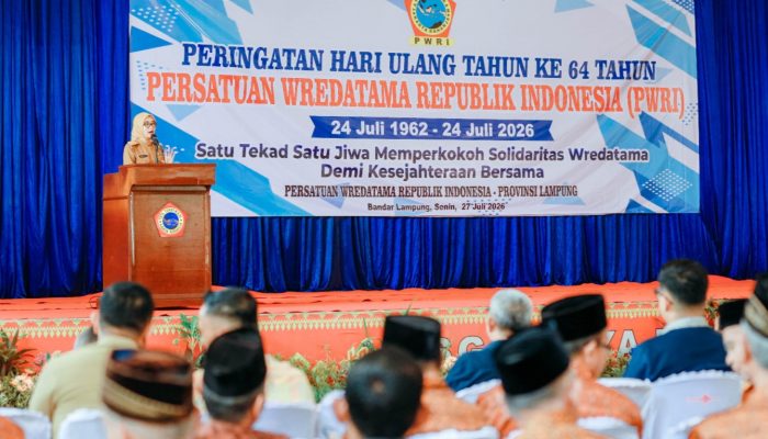 HUT Ke-64 PWRI, Wagub Jihan Ajak Purnabakti Terus Mengabdi dan Berkontribusi bagi Pembangunan Lampung