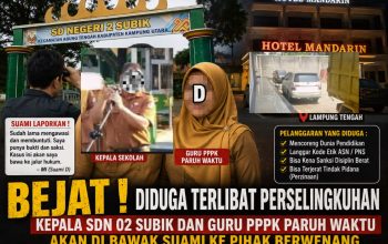 Diduga Terlibat Perselingkuhan, Kepala SDN 02 Subik dan Guru PPPK Paruh Waktu Dilaporkan Suami ke Pihak Berwenang