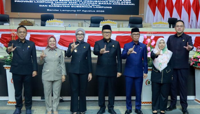 Pemprov dan DPRD Lampung Sepakati Perubahan KUA-PPAS APBD 2026