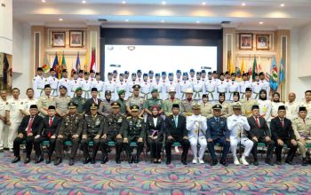 Wagub Jihan Kukuhkan Paskibraka Lampung 2026, Tekankan Integritas dan Kebersamaan