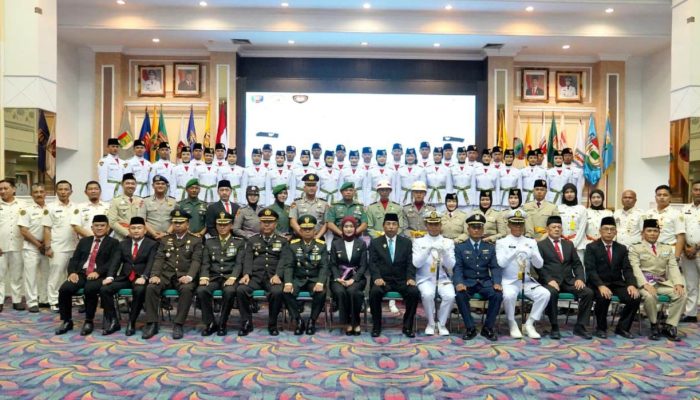Wagub Jihan Kukuhkan Paskibraka Lampung 2026, Tekankan Integritas dan Kebersamaan