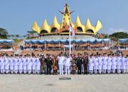 Merah Putih Menyala dari Beranda Sumatra, Menara Siger Jadi Panggung HUT ke-81 RI di Lampung Selatan
