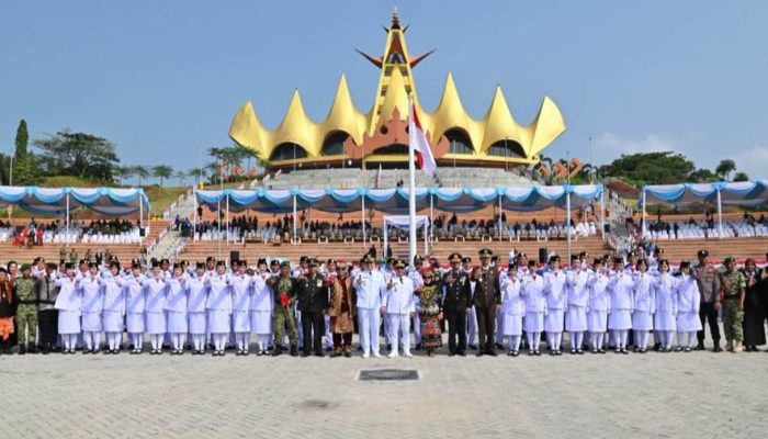 Merah Putih Menyala dari Beranda Sumatra, Menara Siger Jadi Panggung HUT ke-81 RI di Lampung Selatan