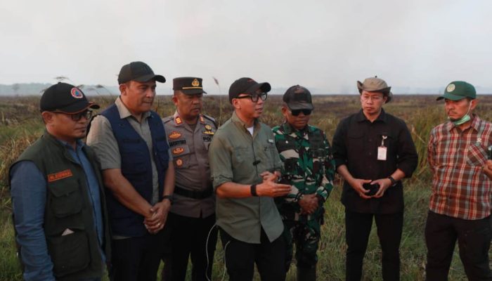 Gubernur Mirza Pastikan Kebakaran Braja Harjosari Terkendali, Api Tak Merembet ke TN Way Kambas