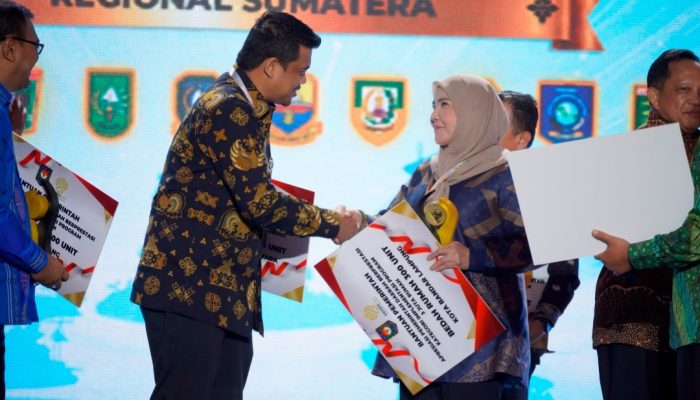 Sukseskan Program 3 juta rumah, Pemkot Bandar Lampung Kembali Raih Penghargaan