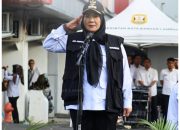 Wali Kota Eva Dwiana Pimpin Apel Siaga Bencana Dan Keamanan Jelang Libur Panjang