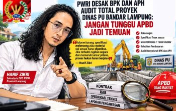 Pembangunan Kota Bandar Lampung Diduga Gunakan Barang Bekas, PWRI Lampung: Jangan Tutupi Informasi Masyarakat