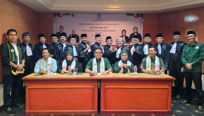 12 Advokat PERSADIN Ikuti Sumpah di PT Banten, Oking Apresiasi Pengadilan