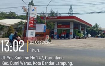 Razia Polisi di SPBU 24.352.39 Bandar Lampung, Bongkar Dugaan ‘Pengkondisian’ Solar Subsidi