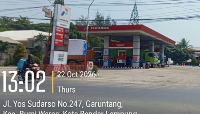 Razia Polisi di SPBU 24.352.39 Bandar Lampung, Bongkar Dugaan ‘Pengkondisian’ Solar Subsidi