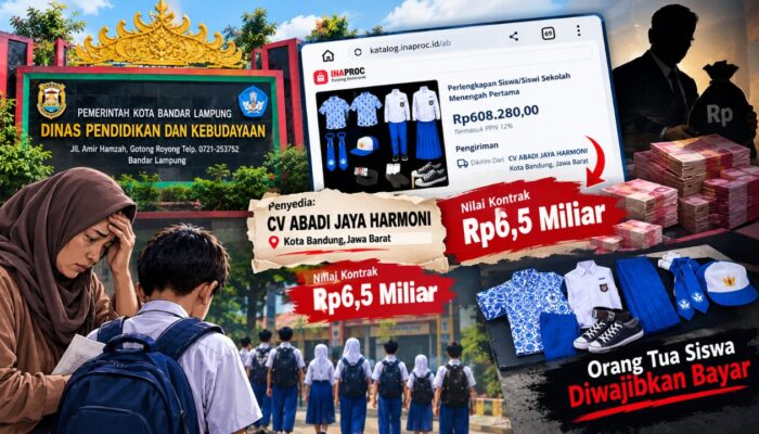 Ada Anggaran Seragam SMP Bandar Lampung Rp6,5 Milyar, Diduga Jadi Berbayar Untuk Orangtua