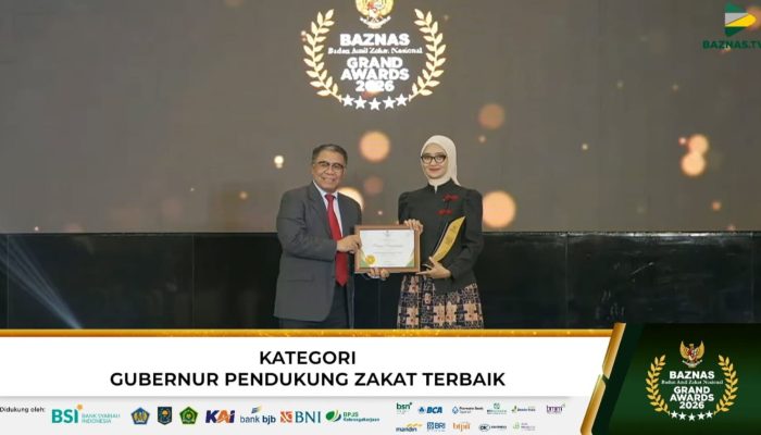Gubernur Mirza Kembali Raih Grand BAZNAS Awards 2026, Dorong Zakat untuk Kesejahteraan Umat