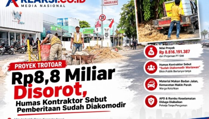 Ada Apa di Balik Proyek Trotoar Dinas PU Kota Bandar Lampung? Humas Kontraktor Singgung Soal Pengkondisian